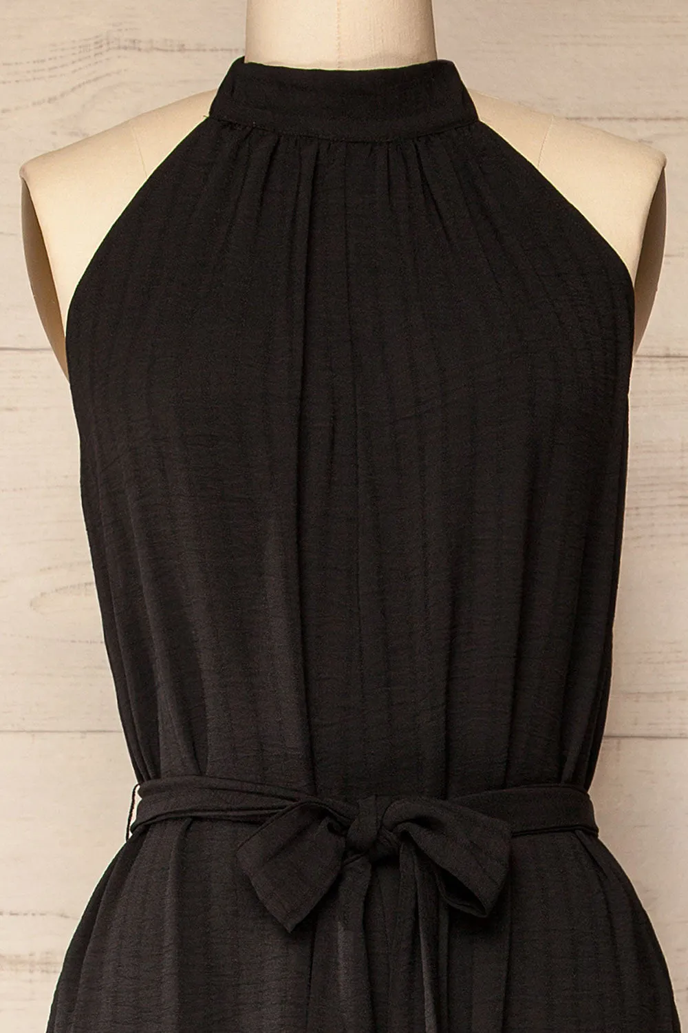 Tashkent | Black Halter Jumpsuit