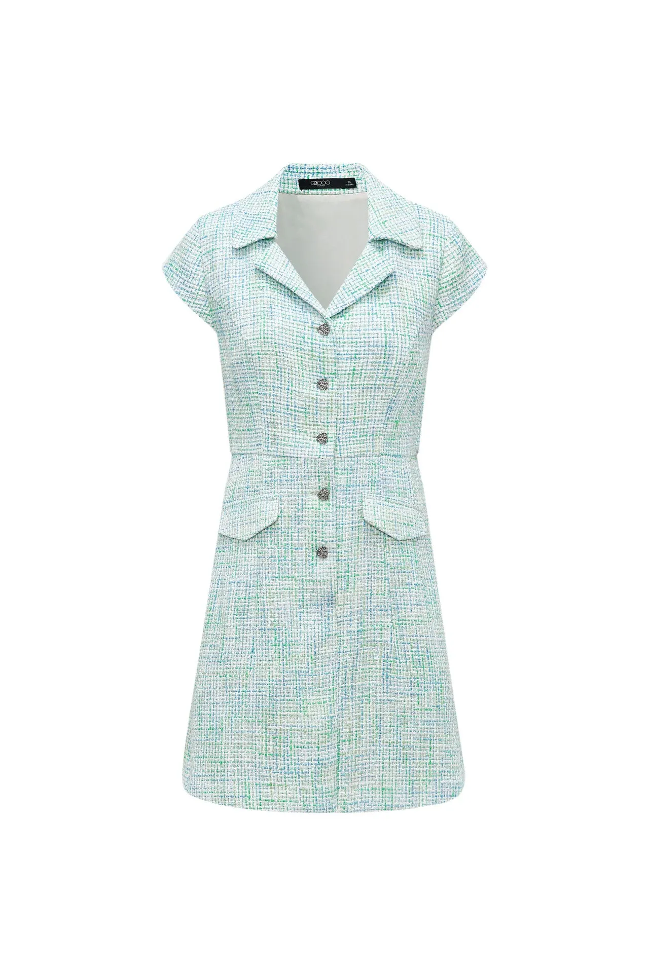 Tweed Cap Sleeves Blazer Dress