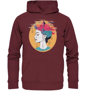 Unisex Bio-Hoodie mit Mental Health Motiv "Wirrwarr"