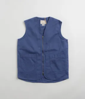 Uskees 3036 Drill Zip-Up Vest - Ultra Blue