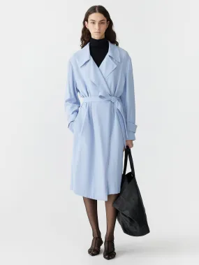 viscose twill relaxed trench