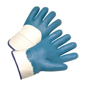 West Chester 4550/S Nitrile Dipped Glove with Jersey Liner & Heavyweight Smooth Grip on Palm Fingers & Knuckles - Safety Cuff