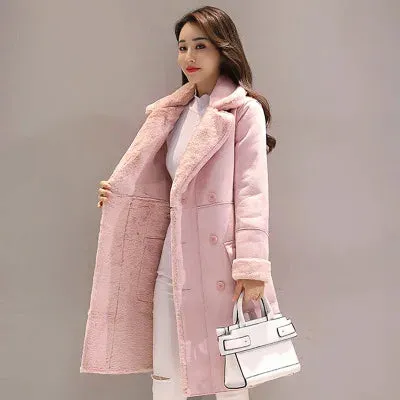 Winter Fashion New High Quality Rabbit fur coat Velvet Fur Coat Long Fur Coat Female Loose Thick Warm Mink fur Teddy coat