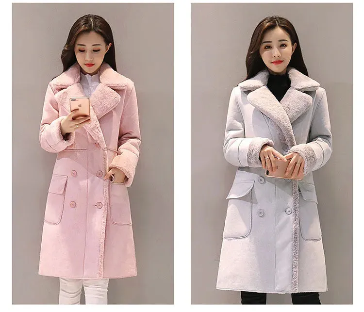 Winter Fashion New High Quality Rabbit fur coat Velvet Fur Coat Long Fur Coat Female Loose Thick Warm Mink fur Teddy coat