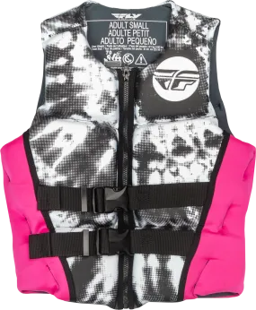 WMN'S NEOPRENE FLOTATION VEST NEON PINK/WHITE/BLACK XS