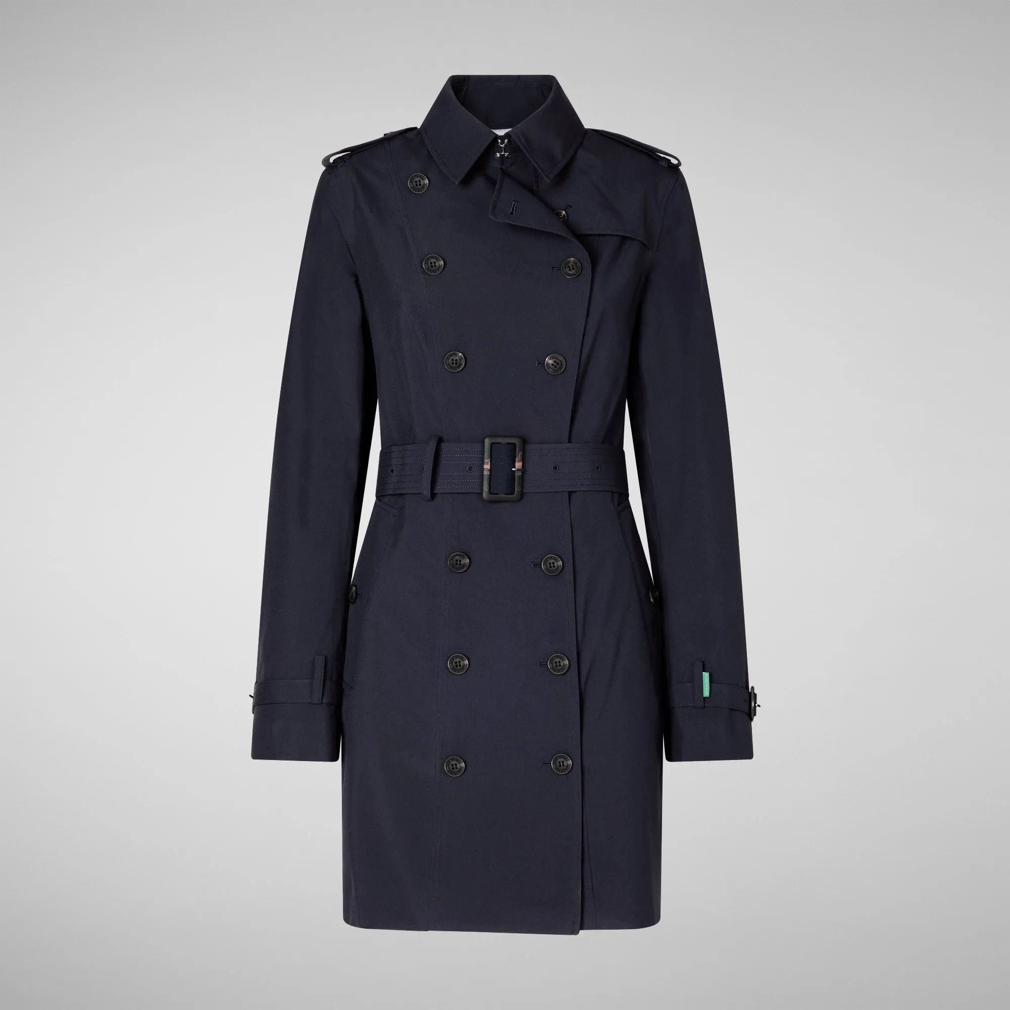 Woman's raincoat Audrey in blue black