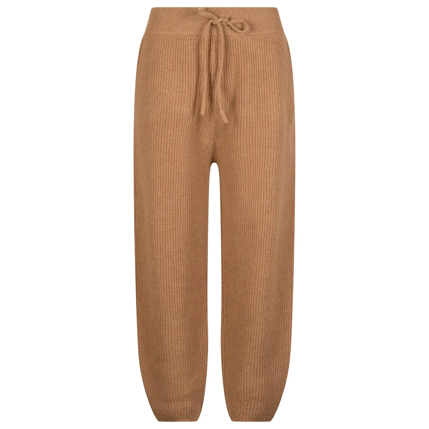 Womens Cashmere Ankle Pants Camel - 2024