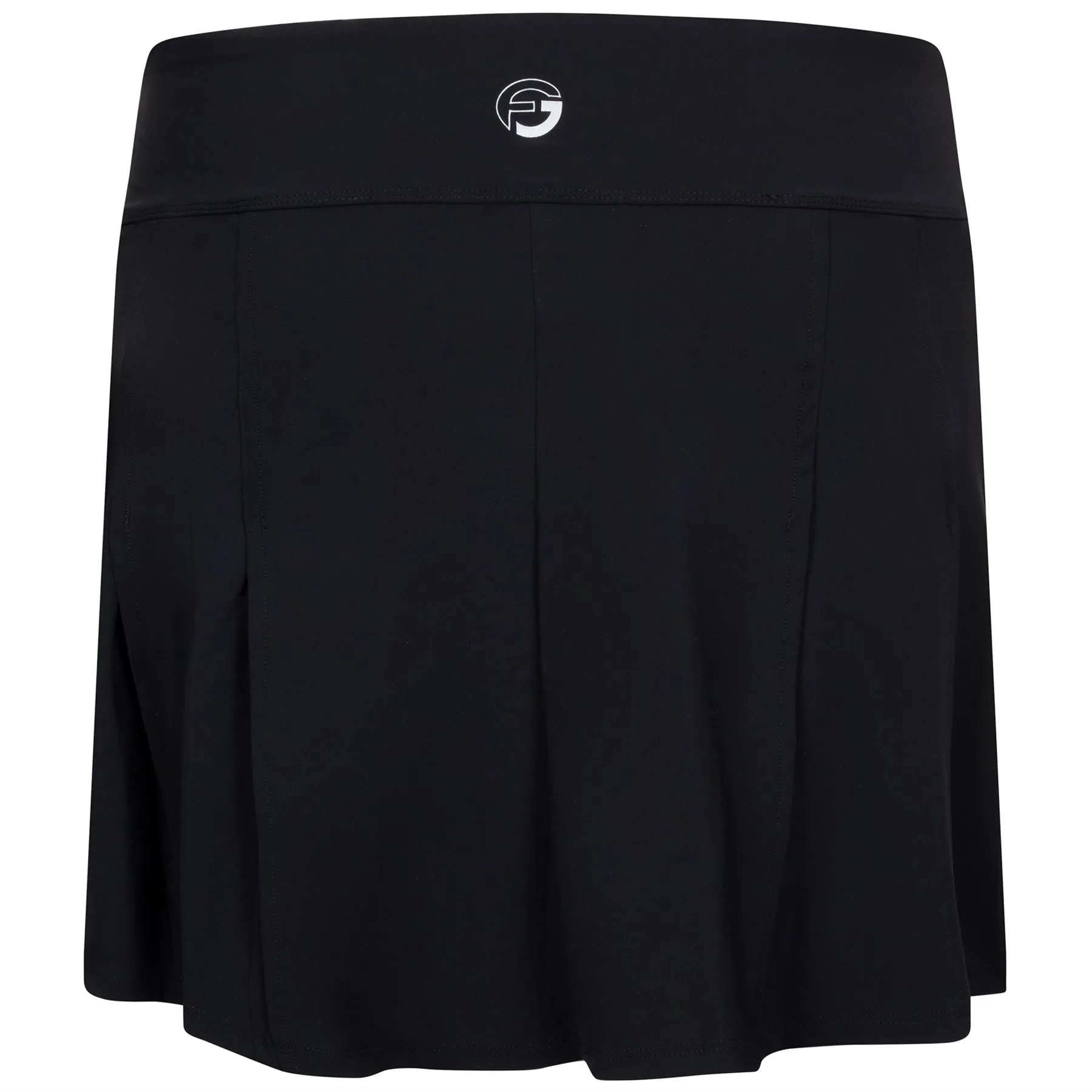 Womens Pleated Skirt W/ Braid Black - SS23