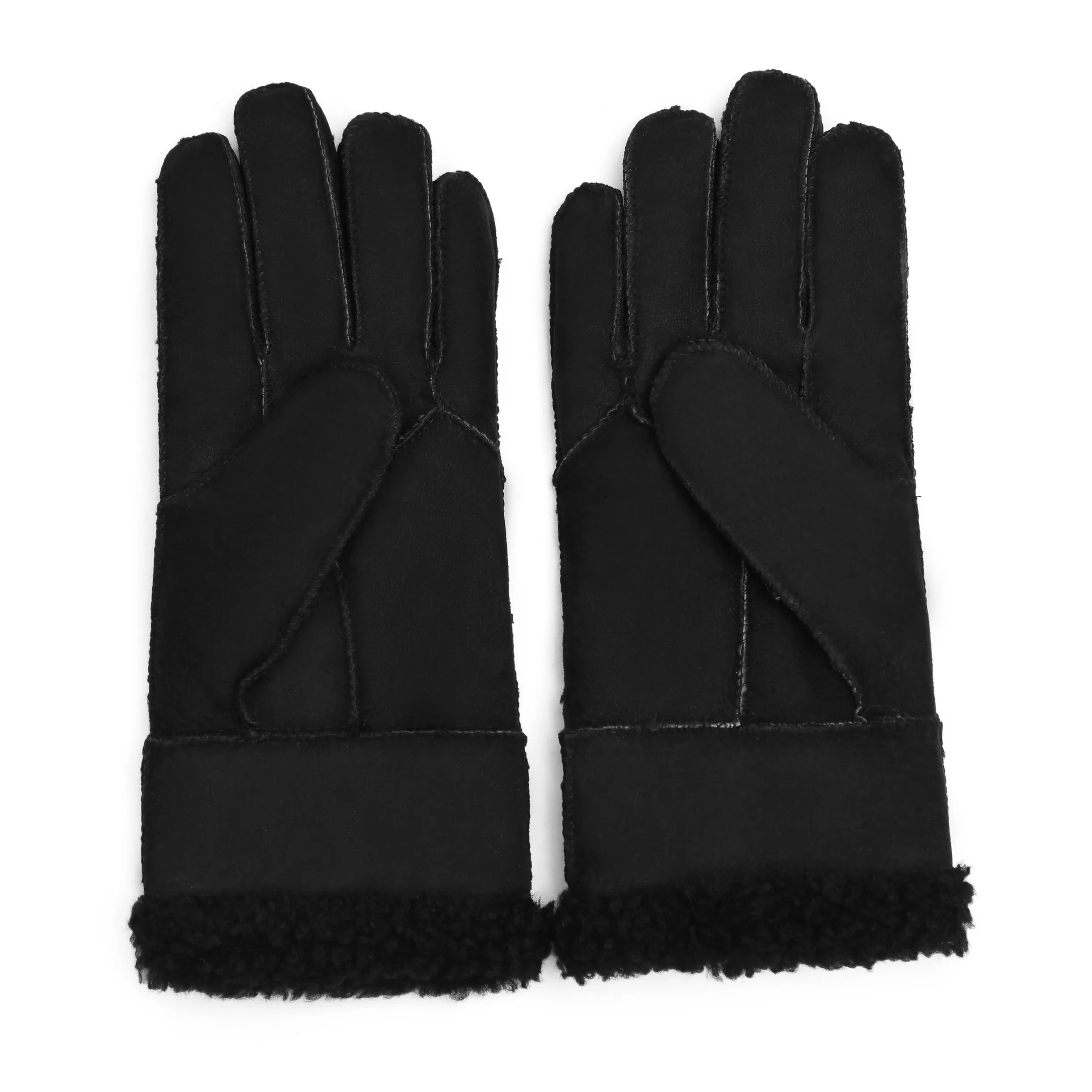 YISEVEN Men's Winter Shearling Sheepskin Gloves