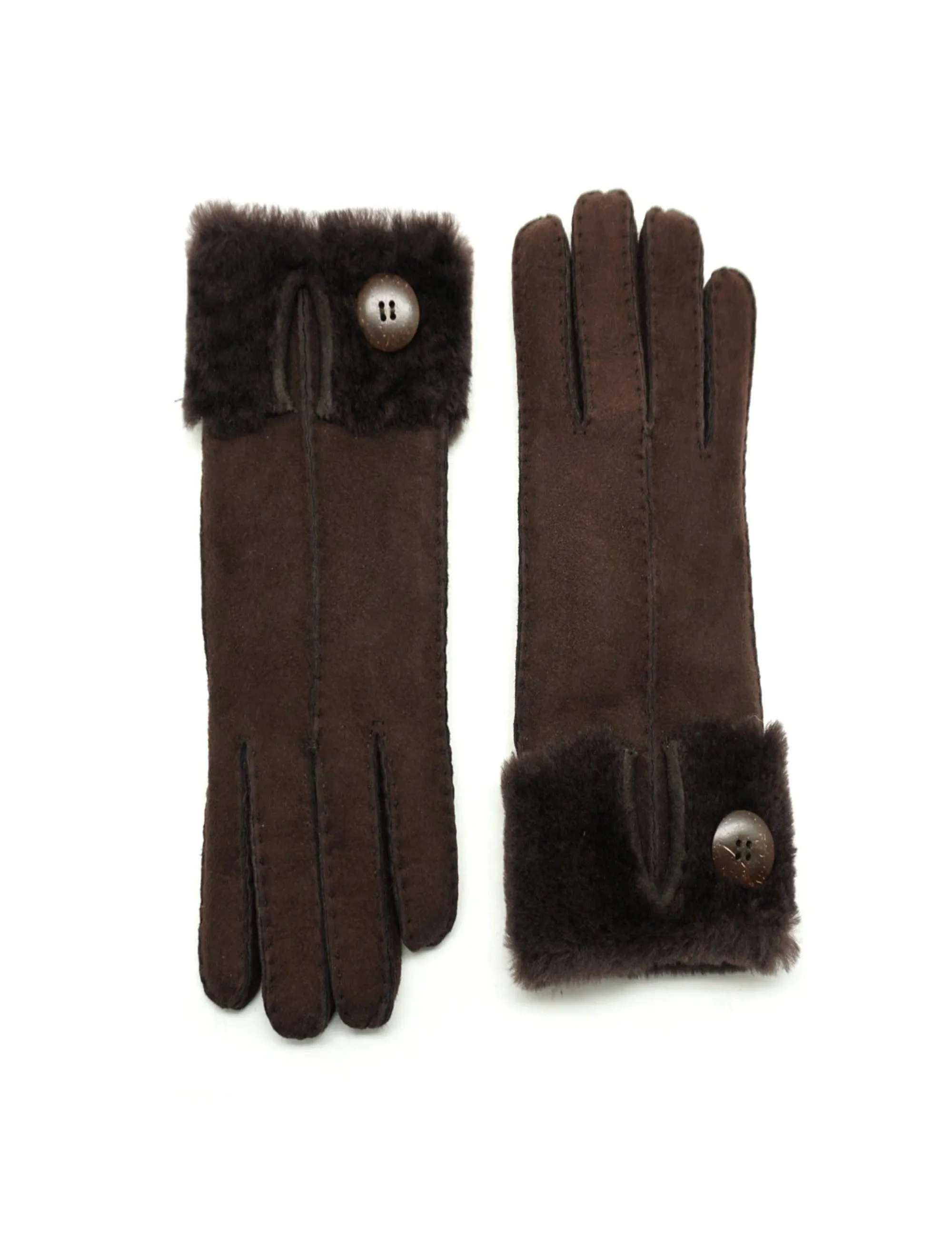 YISEVEN Womens Lambskin Shearling Leather Gloves