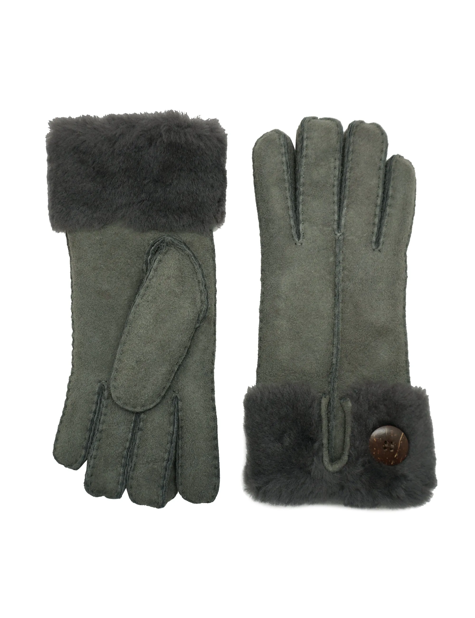 YISEVEN Womens Lambskin Shearling Leather Gloves