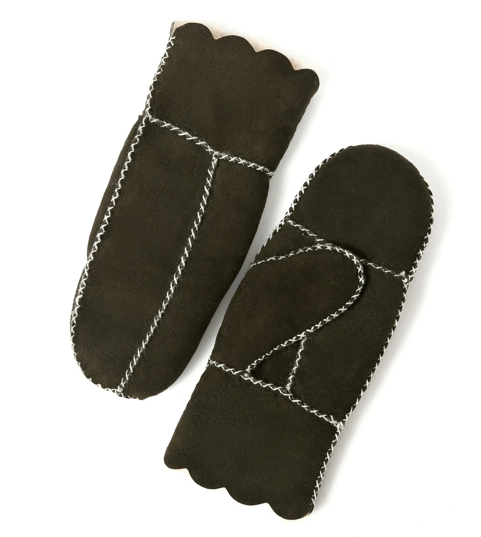 YISEVEN Women's  Lambskin Shearling Leather  Gloves(Mittens)