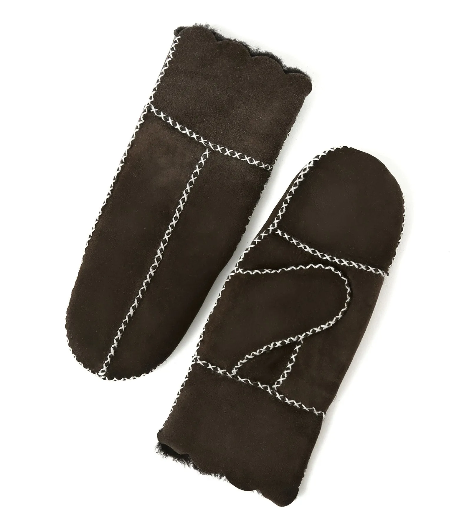 YISEVEN Women's  Lambskin Shearling Leather  Gloves(Mittens)