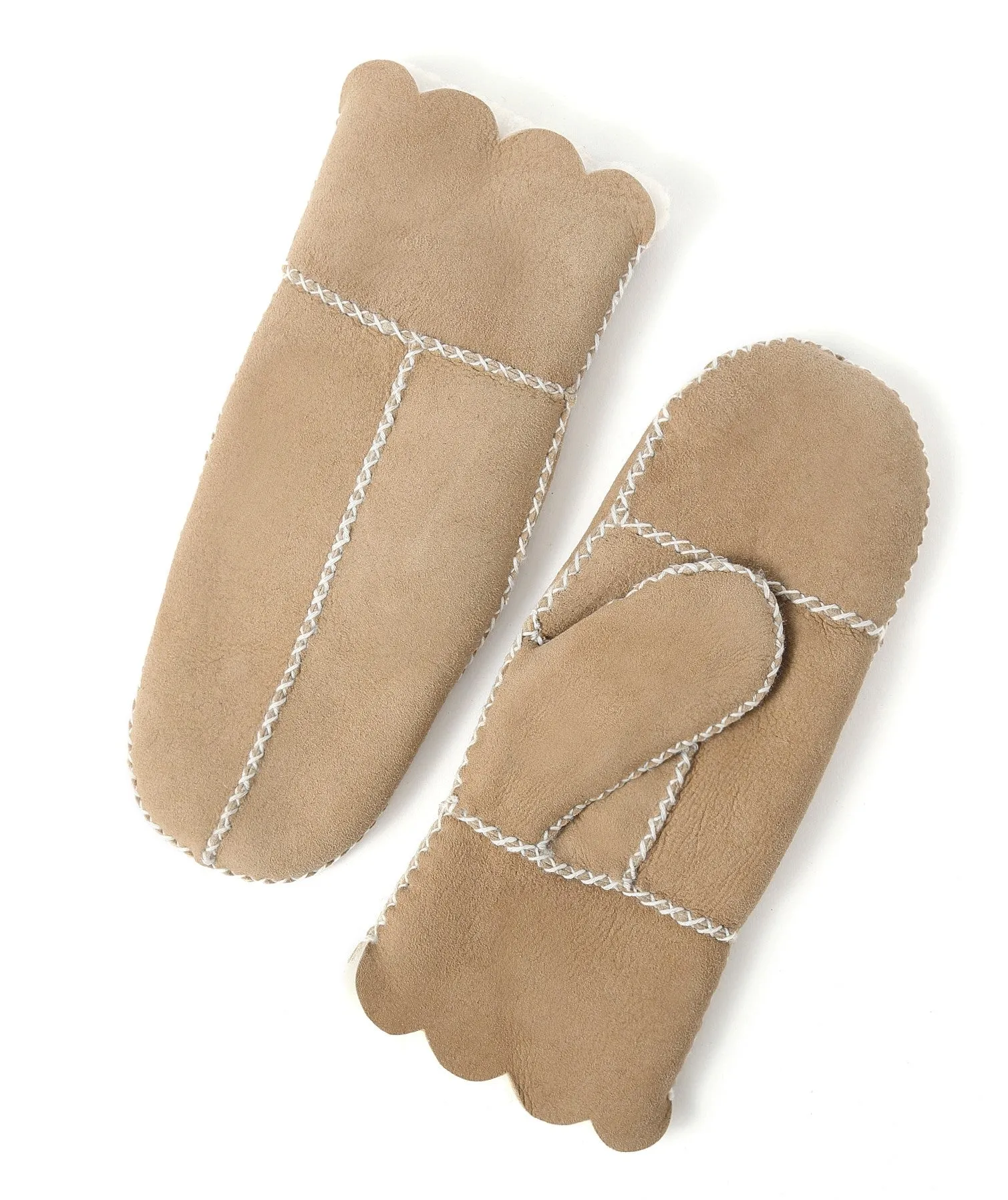 YISEVEN Women's  Lambskin Shearling Leather  Gloves(Mittens)