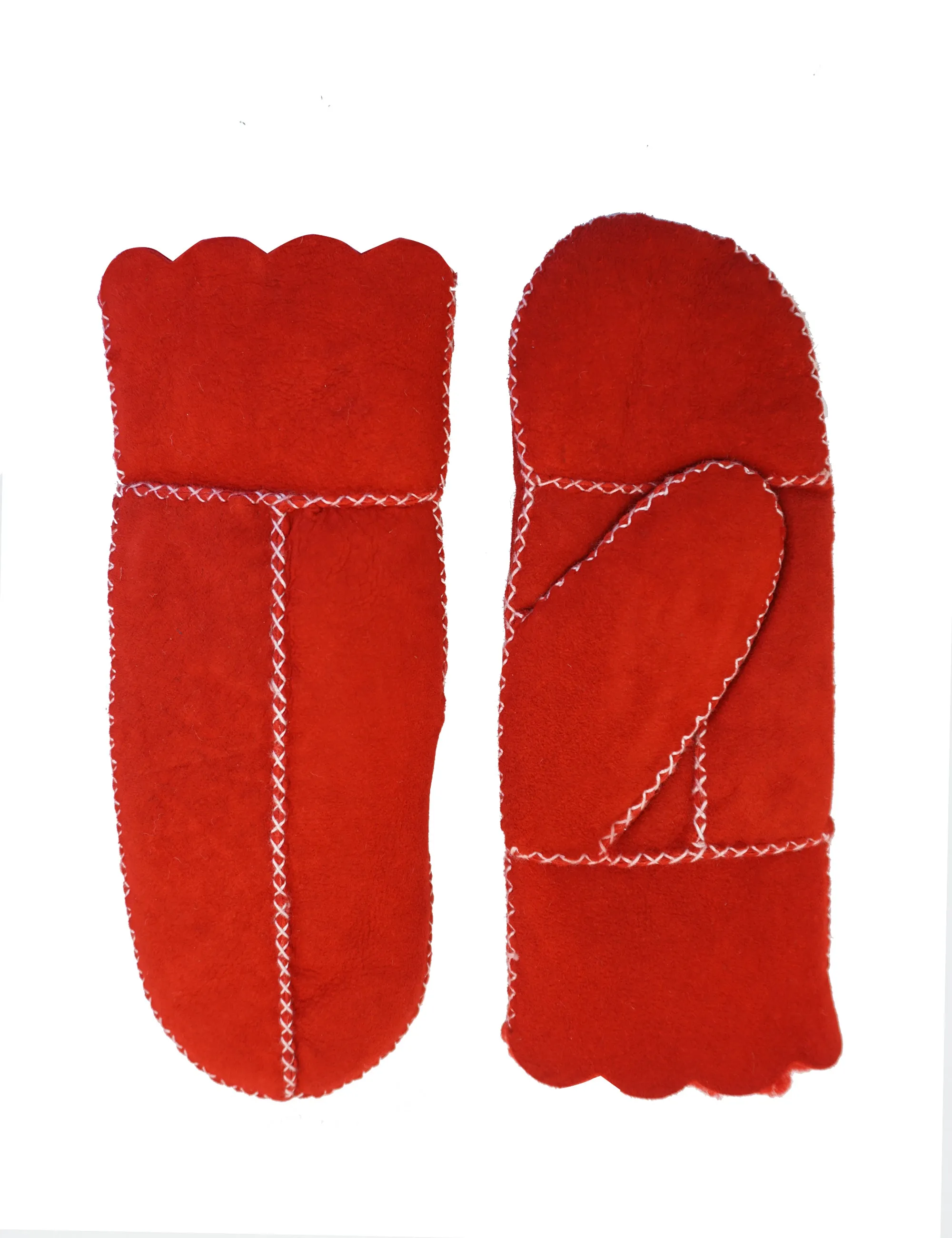 YISEVEN Women's  Lambskin Shearling Leather  Gloves(Mittens)