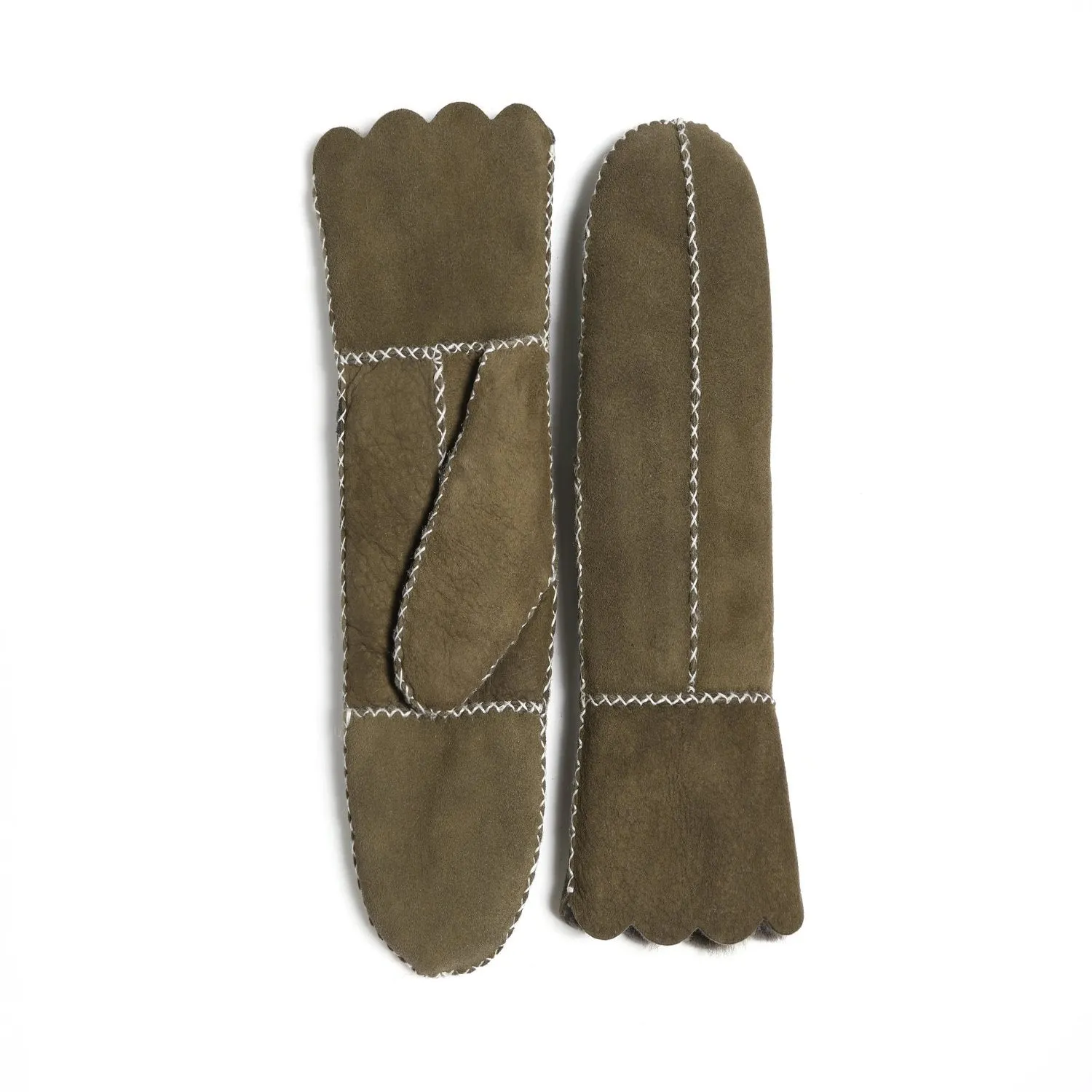 YISEVEN Women's  Lambskin Shearling Leather  Gloves(Mittens)