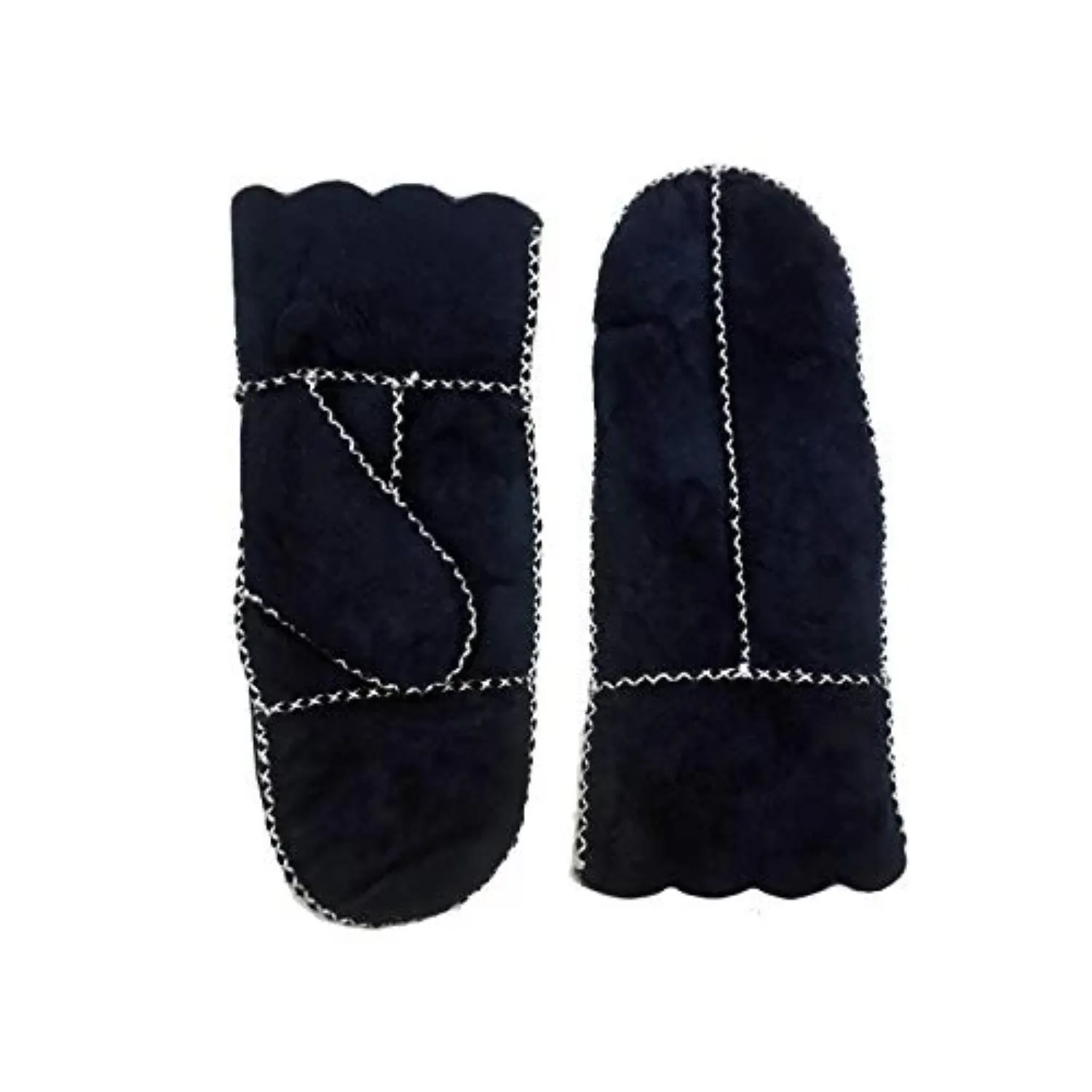 YISEVEN Women's  Lambskin Shearling Leather  Gloves(Mittens)