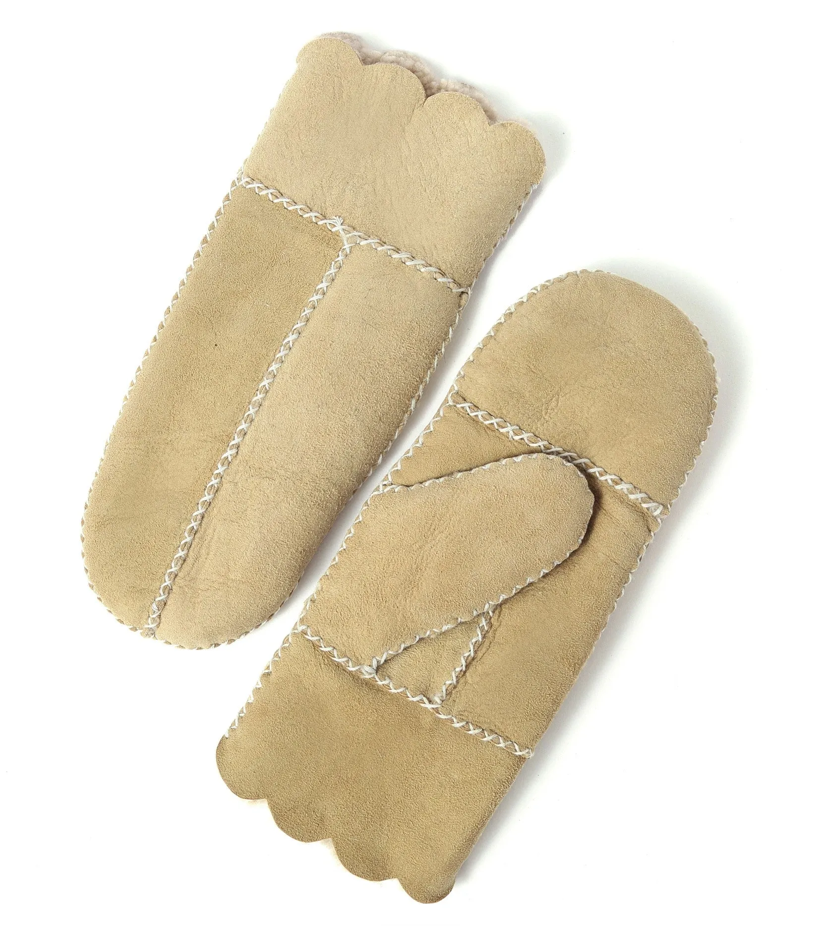 YISEVEN Women's  Lambskin Shearling Leather  Gloves(Mittens)