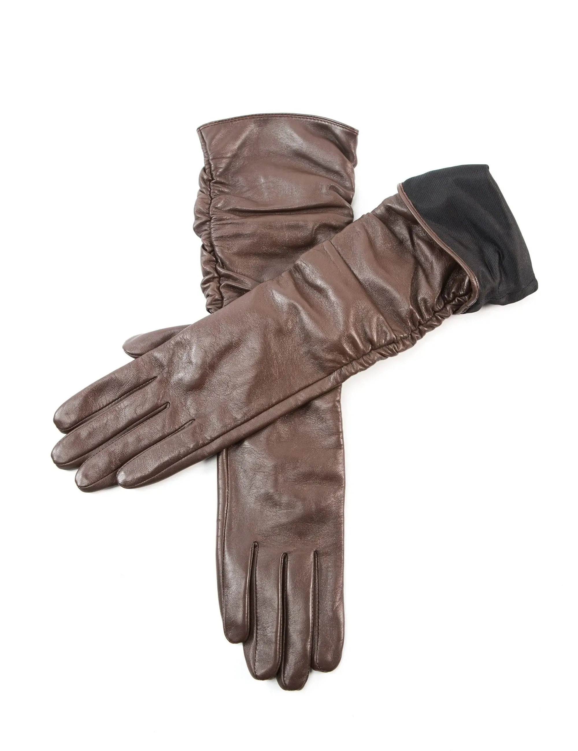 YISEVEN Women's Touchscreen Sheepskin Long Gloves