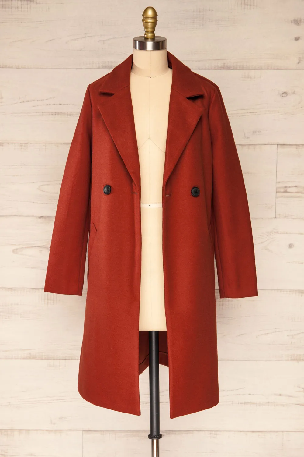 Youri Rust | Buttoned Trench Coat w/ Pockets