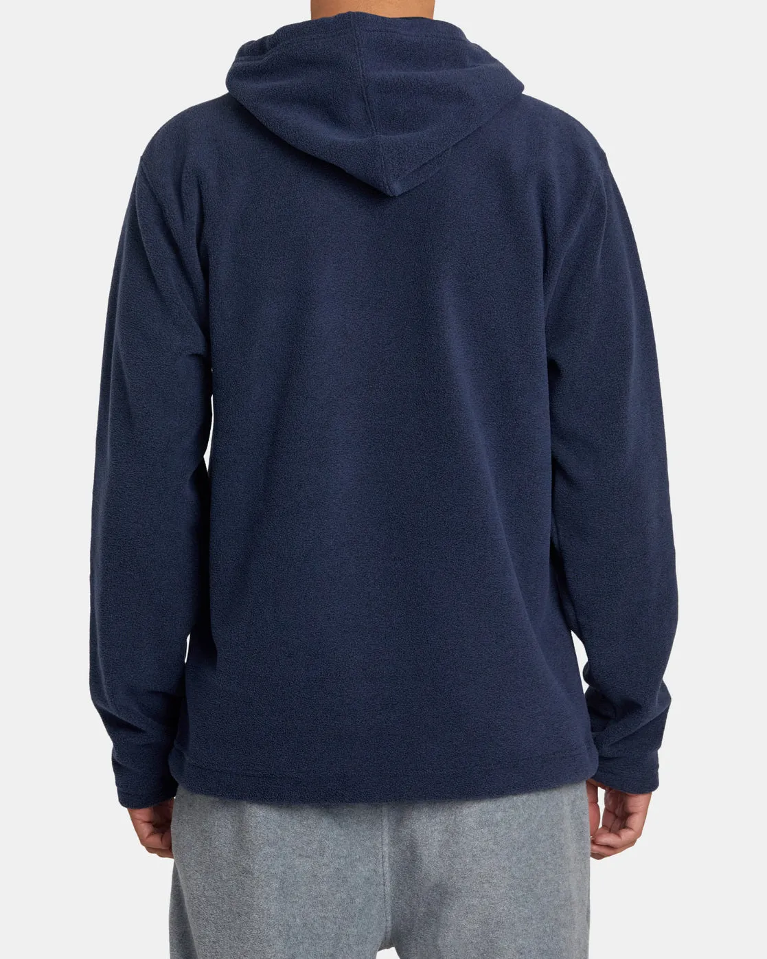 Yukon Quarter Zip Hoodie - Blue Heather