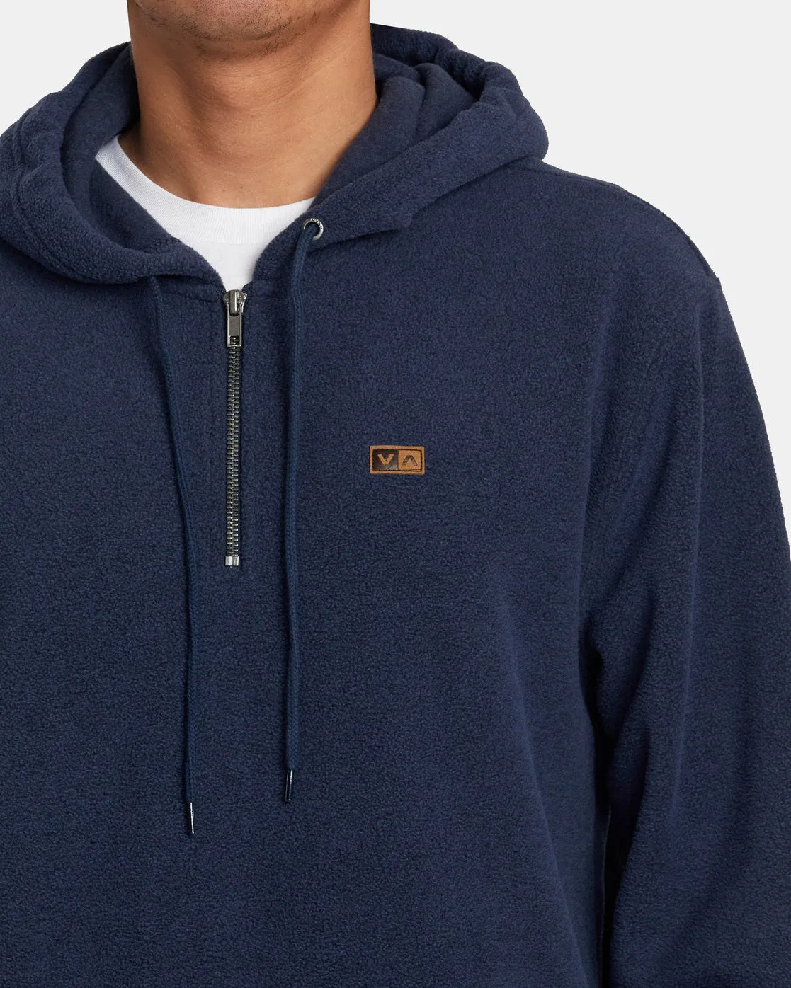 Yukon Quarter Zip Hoodie - Blue Heather