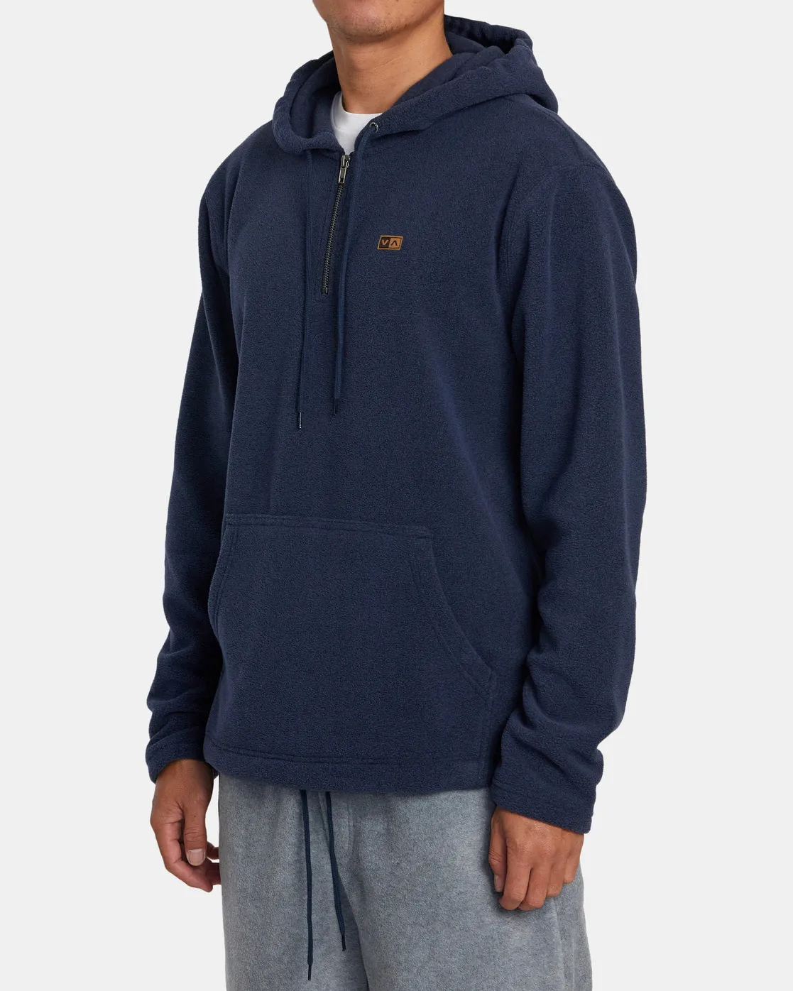 Yukon Quarter Zip Hoodie - Blue Heather