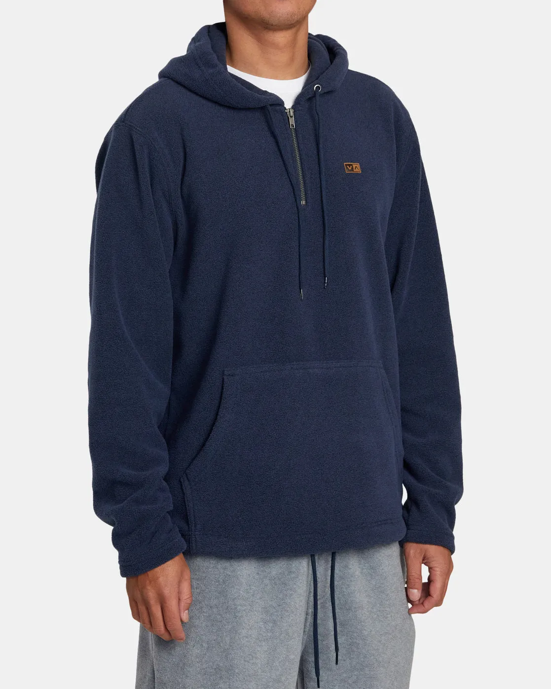 Yukon Quarter Zip Hoodie - Blue Heather